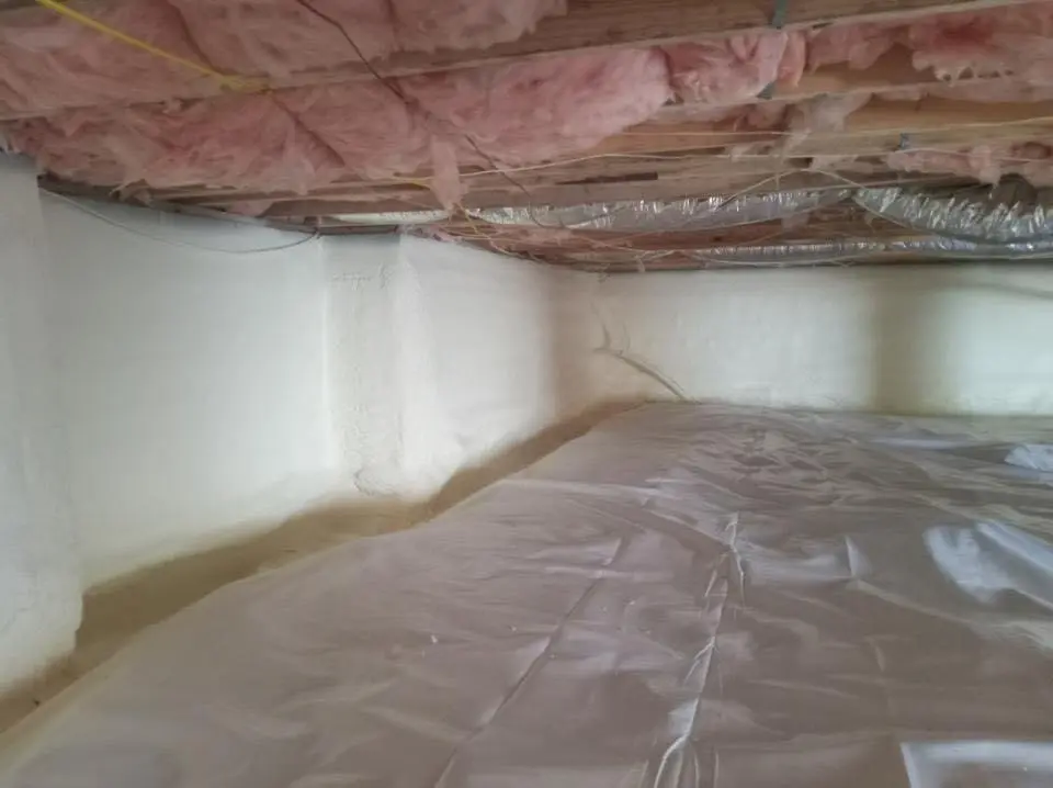 Crawl space encapsulation with closed-cell spray foam for Roof Leak Repair in East Rancho Dominguez